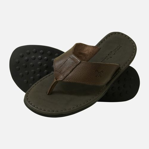 Chinelo Leather Chocolate
