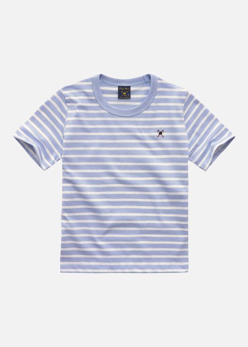 Camiseta Infantil Listrada Taquinho Manga Curta 24v08167