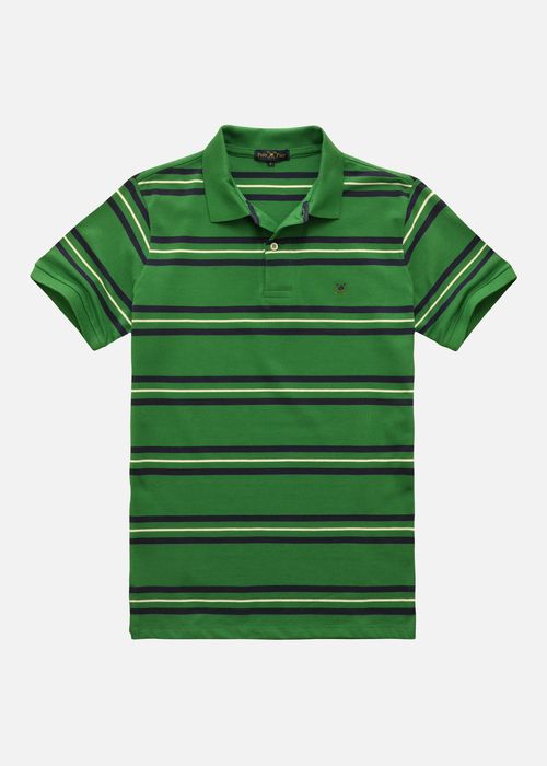 Camisa Polo Listrada Manga Curta Taquinho 23i07996
