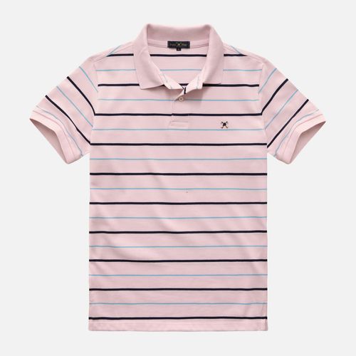 Camisa Polo Listrada Taquinho Manga Curta 23i08099