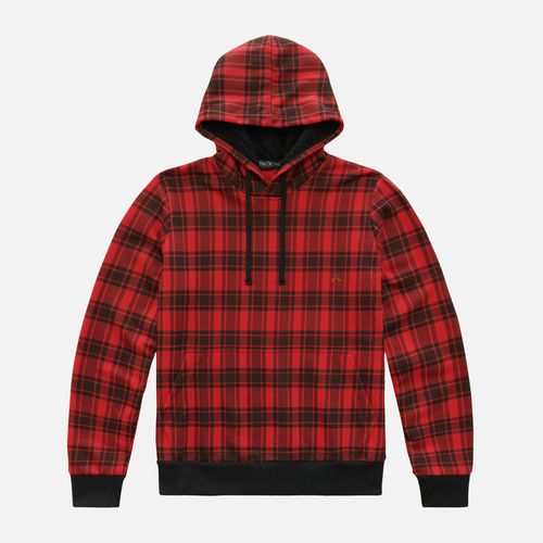 Moletom Fleece Xadrez Capuz Taquinho 24i08250