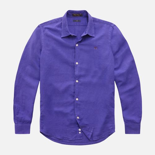 Camisa Custom Fit Linho Tinturada Manga Longa 24i08266