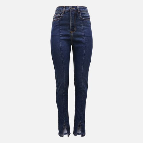 Calça Jeans Feminina Skinny Esc C Fenda 24v08060