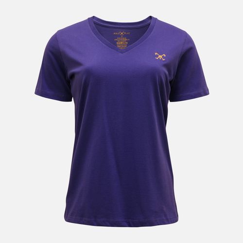 Camiseta Feminina Decote V Manga Curta Taco Zig 24i104