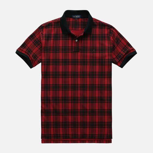 Camisa Polo Jersey Xadrez Taquinho Manga Curta 24i08296