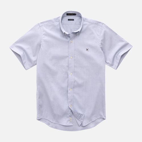 Camisa Custom Fit Pinpoint Button-Down Manga Curta 25v08299