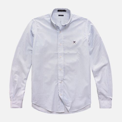 Camisa Pima Fio 80 Xadrez Manga Longa 25v08290