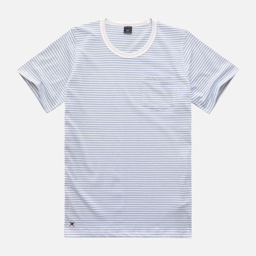 Camiseta Listrada Taquinho com Bolso  25v08368