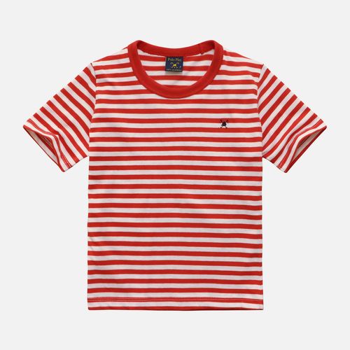 Camiseta Listrada Infantil Taquinho Manga Curta 25v08399