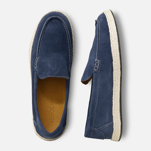 Mocassim Suede Juta Azul Jeans 25v08477