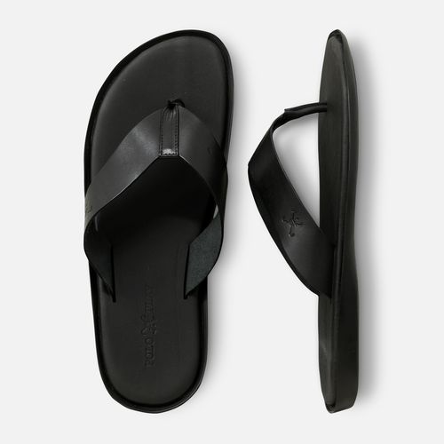 Chinelo Couro Preto 25v08484
