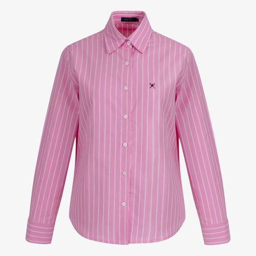 Camisa Feminina Oxford Listrada 26v08630