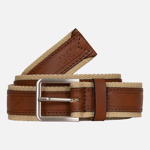 Cinto Cadarço Couro Caqui Whisky 26v08697