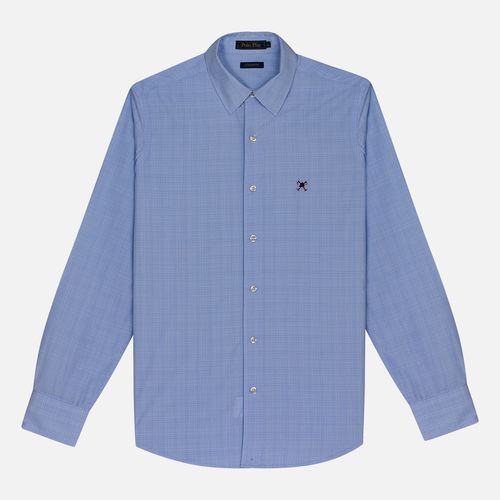 Camisa Custom Bamboo Xadrez Manga Longa  26i08770